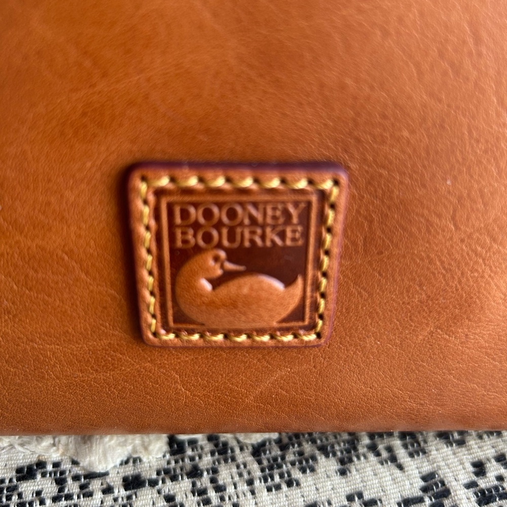 Dooney & Bourke Brown Leather Hobo Bag - Picture 14 of 16